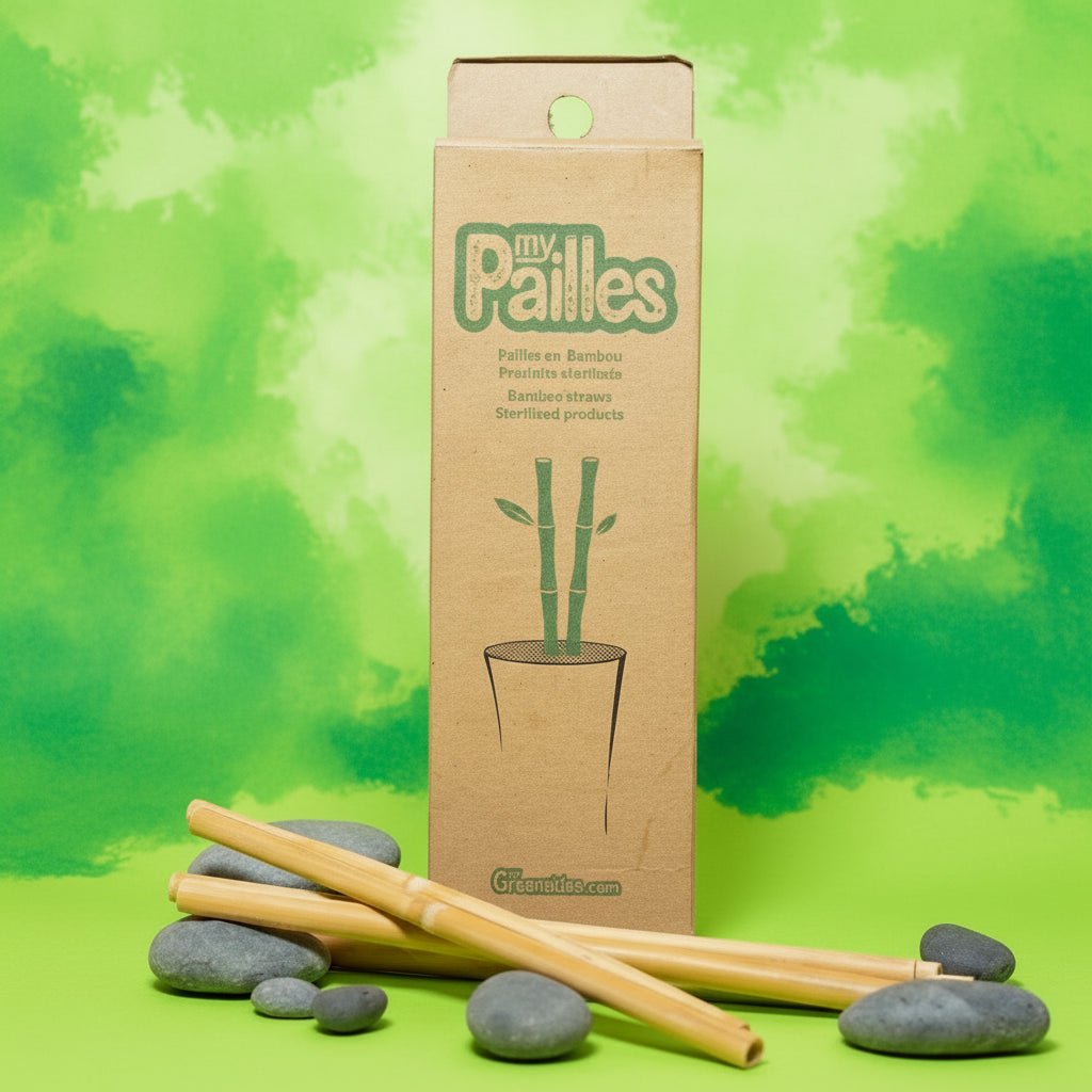 Pailles Bambou ( Boîte de 40 pailles )