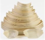 Récipient apéritif en forme de bateau en bambou ( Lot de 50 pièces )